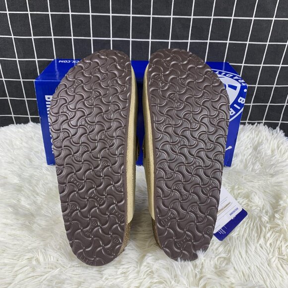 Birkenstock Boston taupe suede mule clogs - Picture 6 of 9